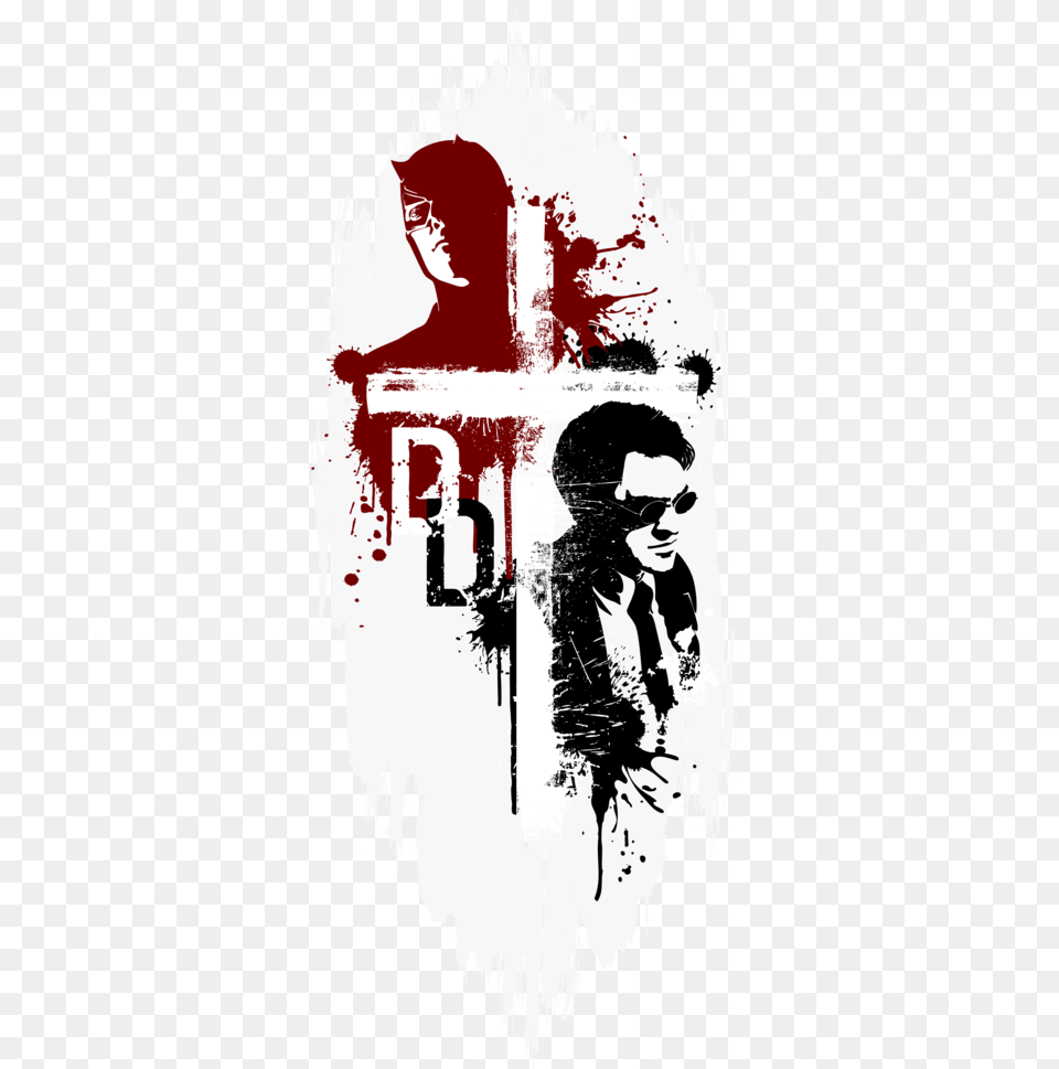 Daredevil By Mad42sam Daredevil, Stencil, Adult, Female, Person Free Png