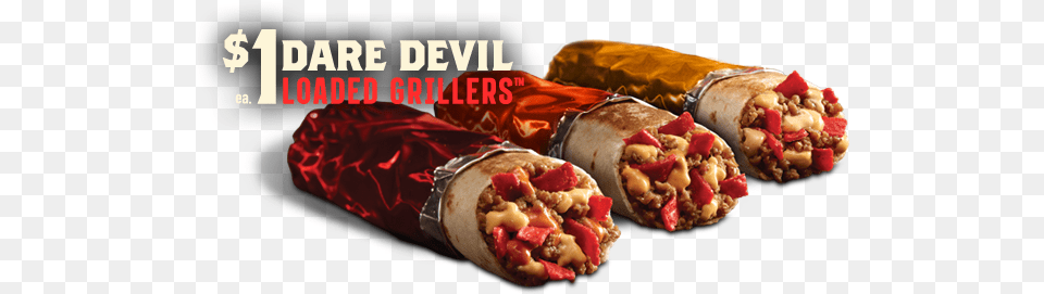 Daredevil Grillers Taco Bell, Burrito, Food, Hot Dog, Sandwich Png Image