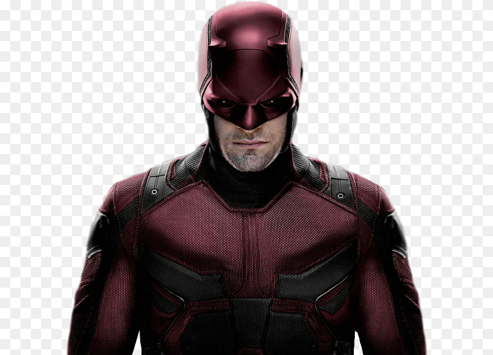 Daredevil High Quality Daredevil Charlie Cox Mask, Clothing, Coat, Jacket, Adult Png Image