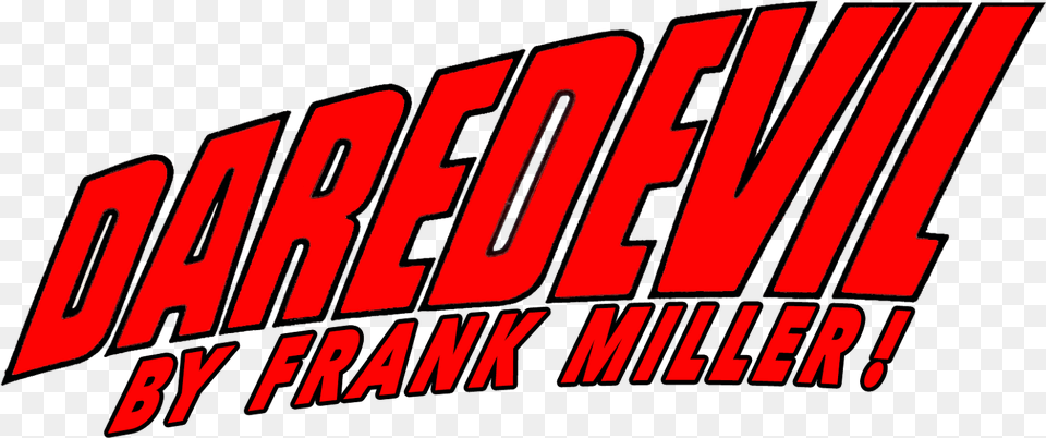 Daredevil Logo Frank Miller39s Daredevil Logo, Text Png Image
