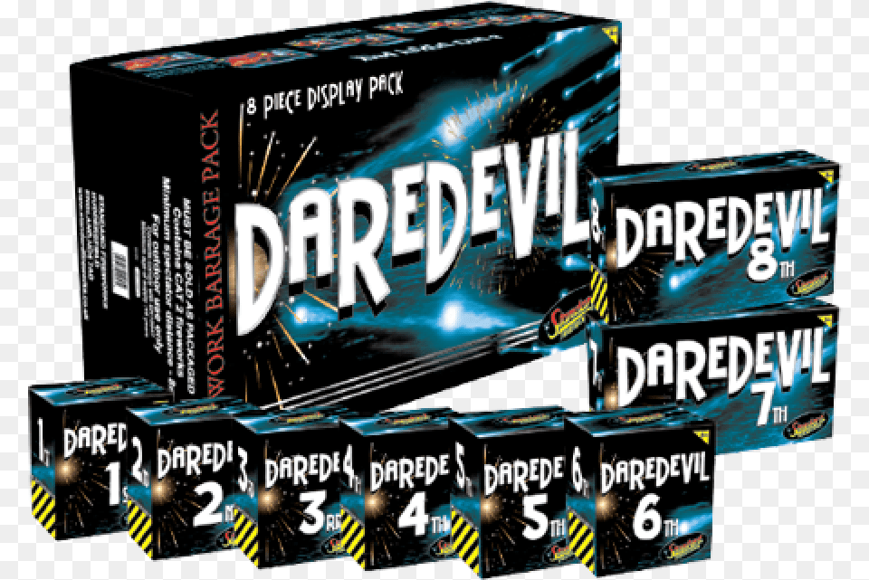 Daredevil Pack Daredevil Fireworks Full Size Book Cover, Scoreboard, Box Png