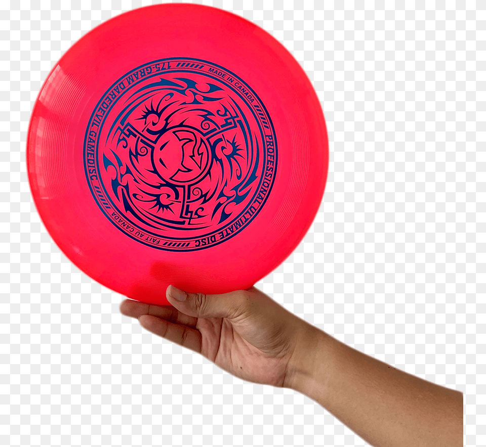 Daredevil Tribal Gamedisc Pink Circle, Frisbee, Toy Png Image