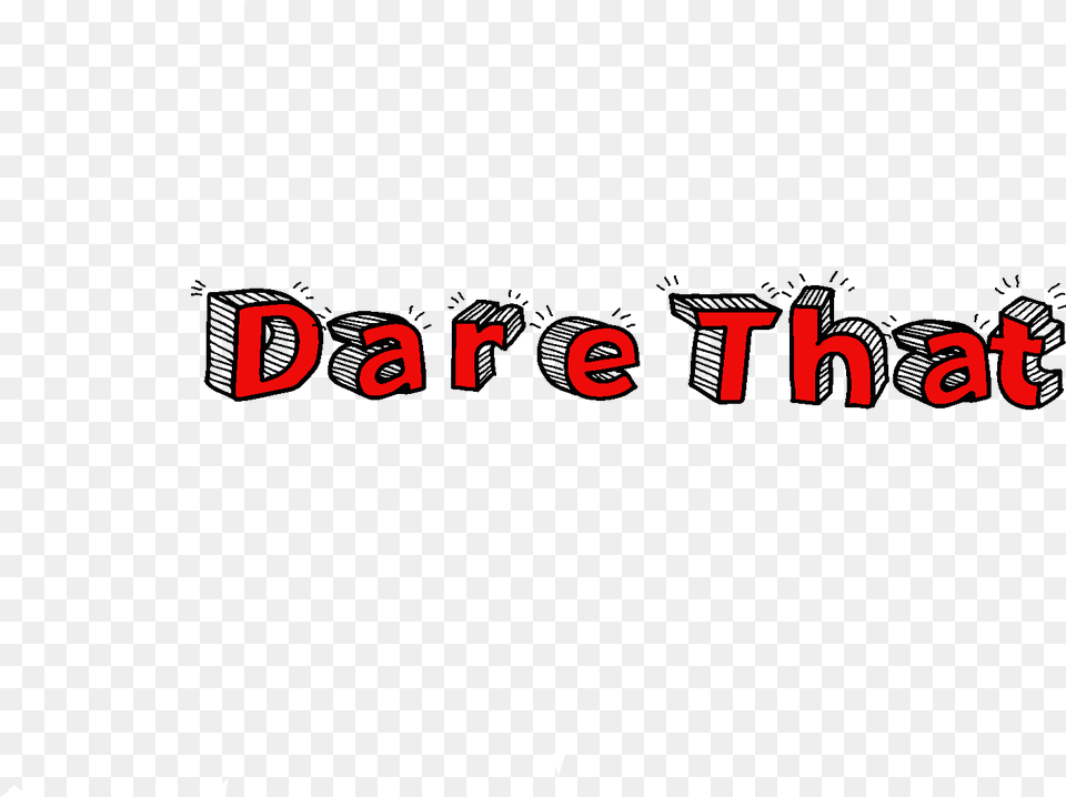 Darethat Cartoon, Text Free Png