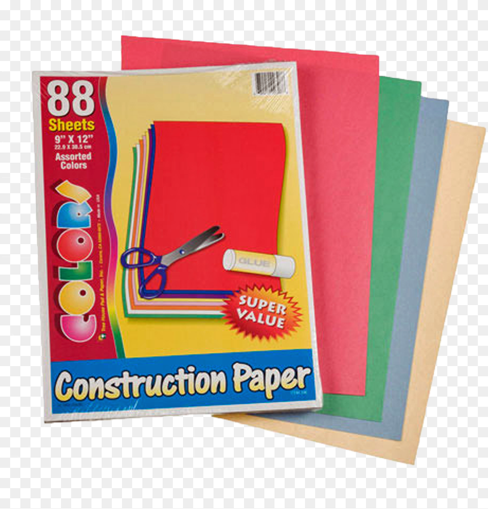 Darice Construction Paper Pack Assorted Colors 9quot X, Scissors Png