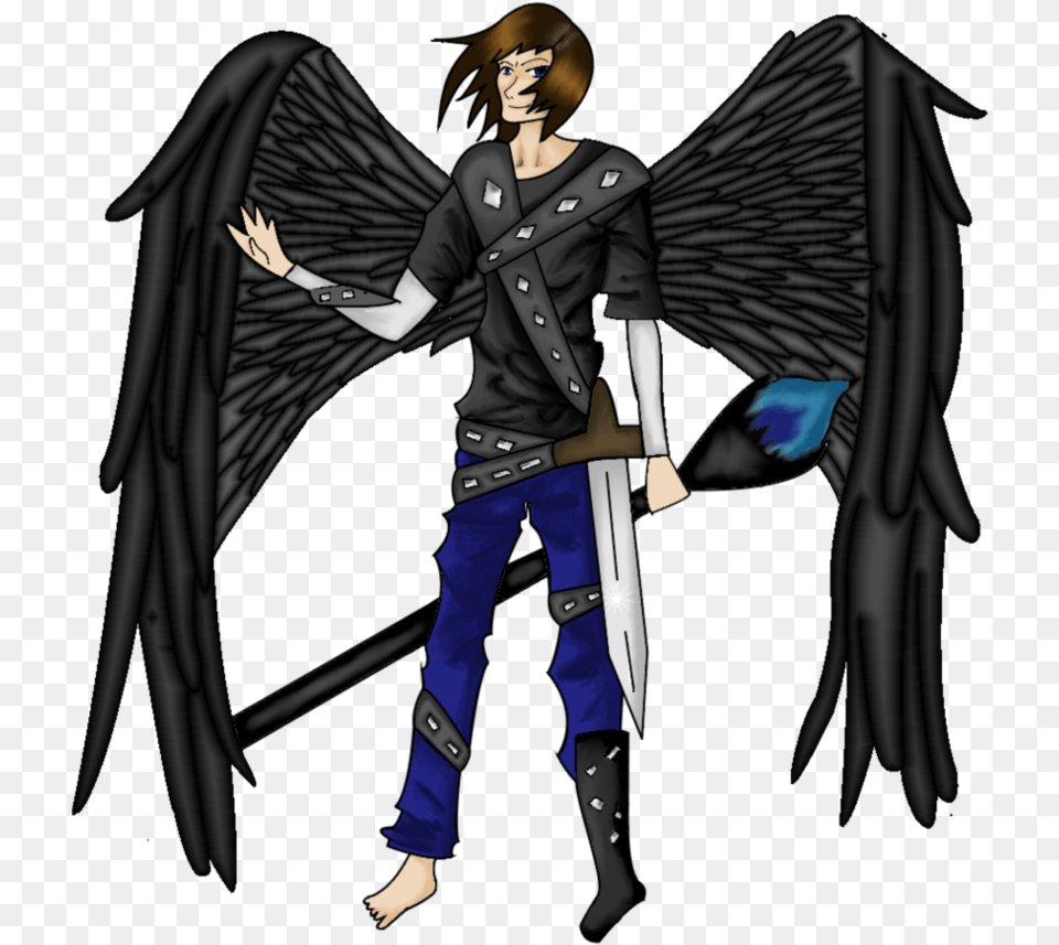 Dark Angel Fantasy Angel Art, Adult, Person, Man, Male Free Png