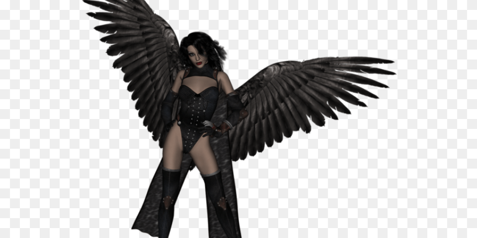Dark Angel Angel, Adult, Female, Person, Woman Free Transparent Png