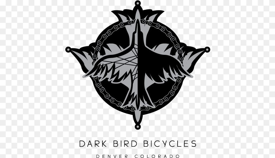 Dark Bird Bikes Emblem, Animal, Fish, Sea Life, Shark Free Transparent Png
