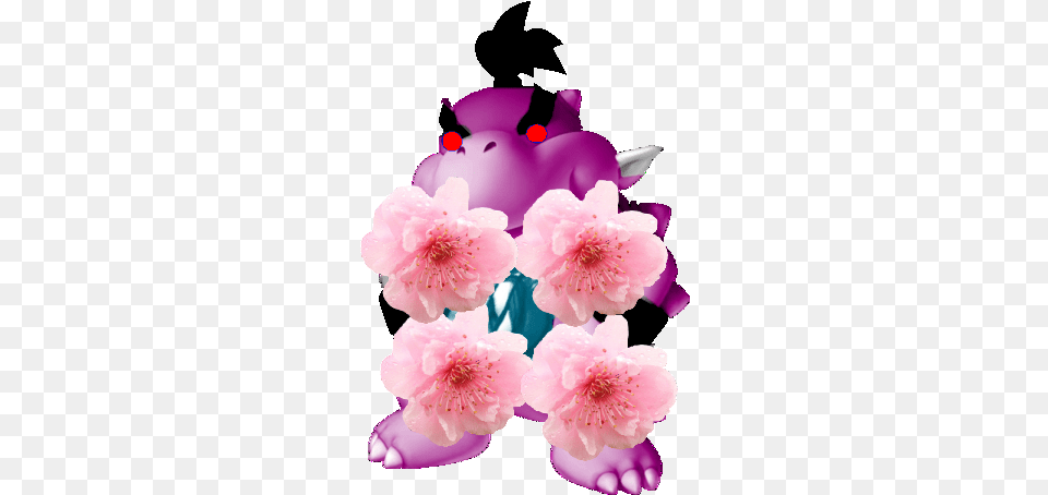 Dark Blossom Bowser Jr Bowser Jr, Flower, Plant, Petal, Cherry Blossom Png Image