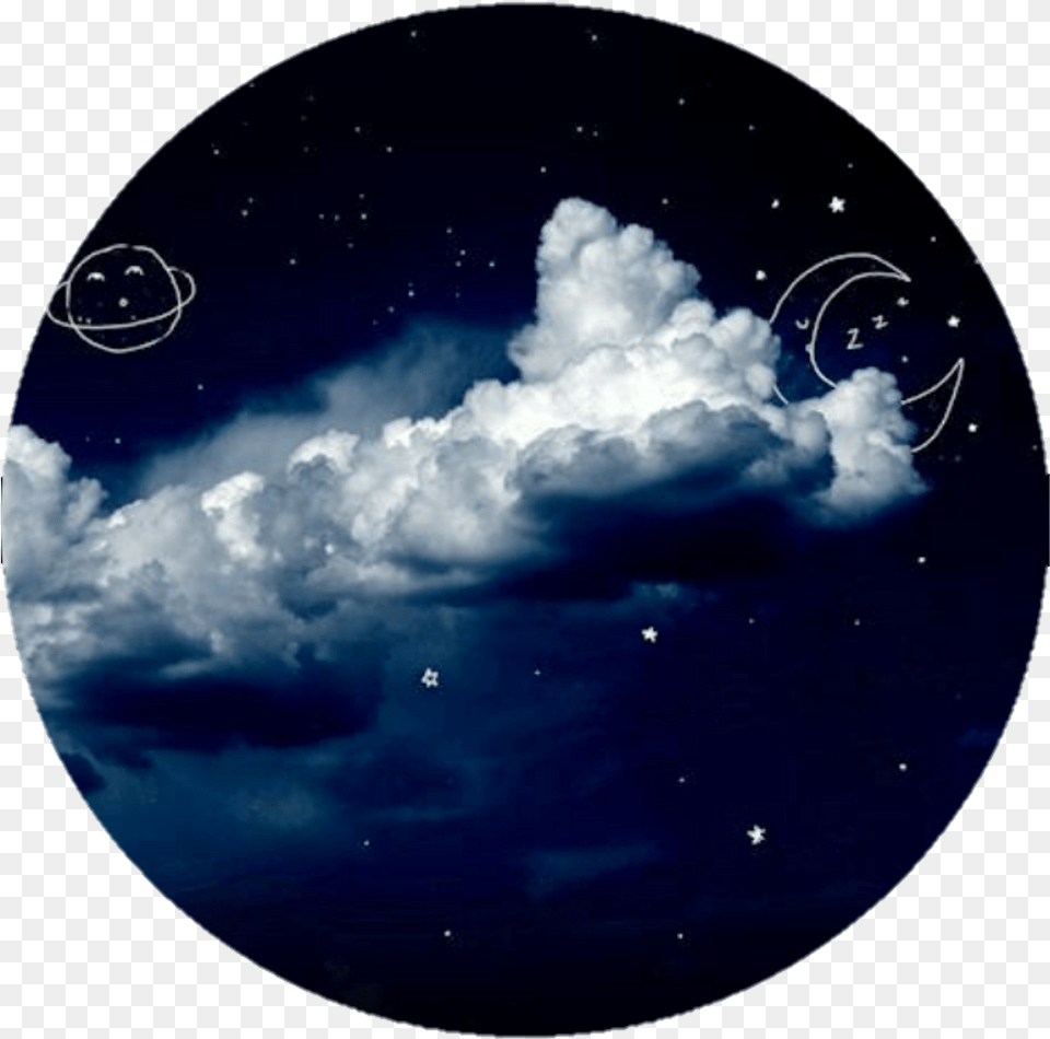 Dark Blue And Moonlight Night Sky Clouds Gif Gif Sky, Cloud, Nature, Outdoors, Photography Png