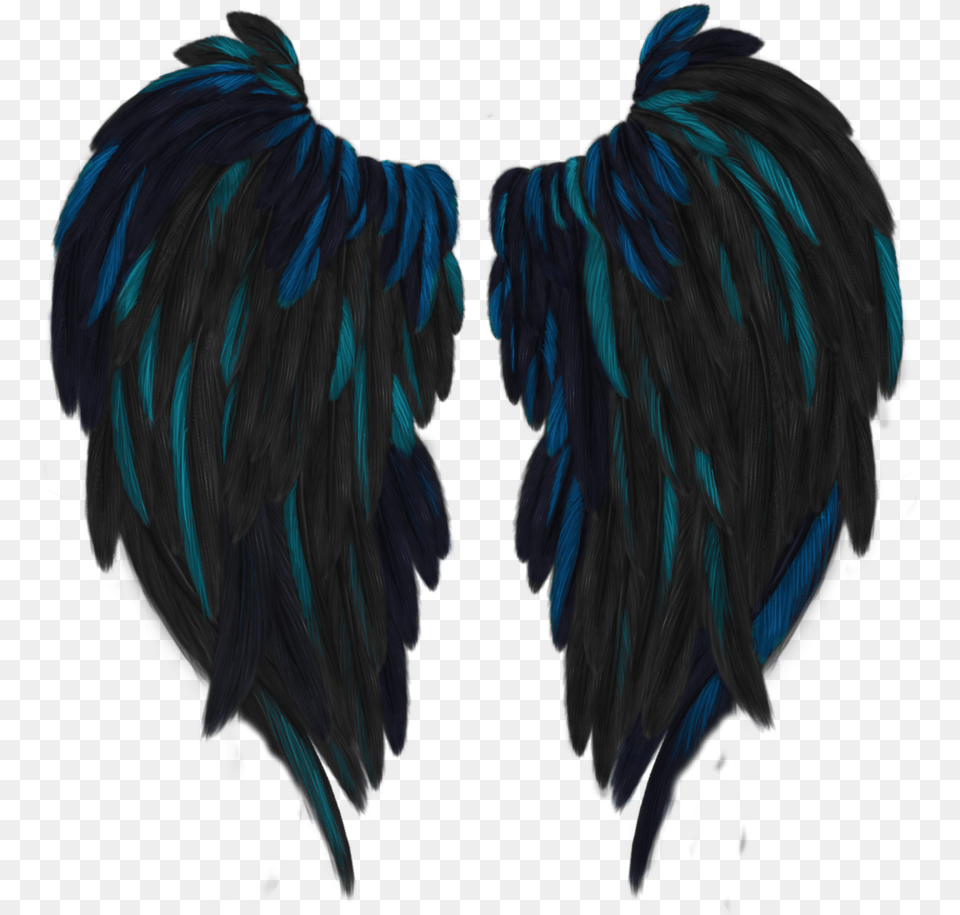 Dark Blue Angel Wings, Poultry, Animal, Bird, Chicken Free Png