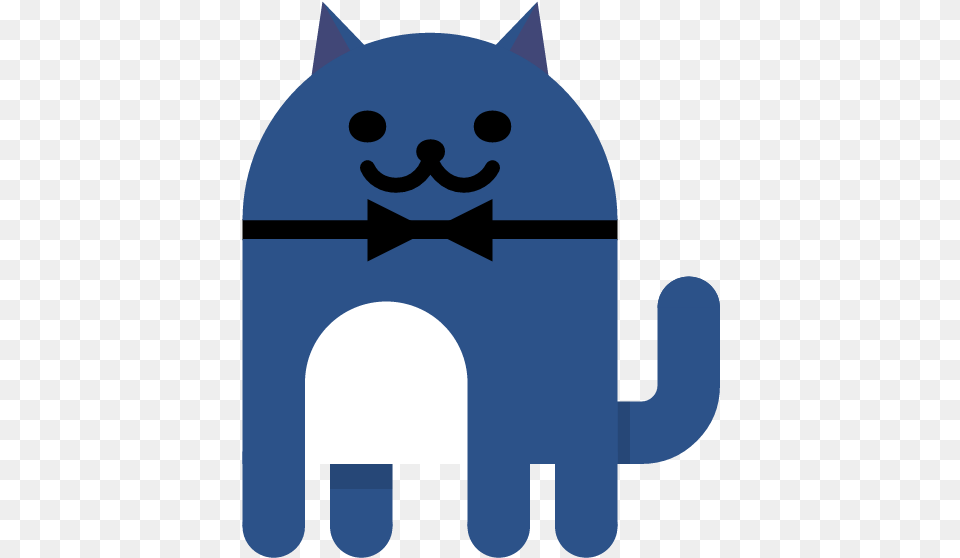 Dark Blue Cat From Android Nougat Easter Egg Android Cat Easter Egg, Animal, Fish, Sea Life, Shark Free Png