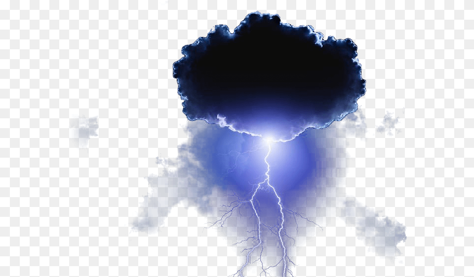 Dark Blue Cloud, Nature, Outdoors, Storm, Lightning Free Png Download