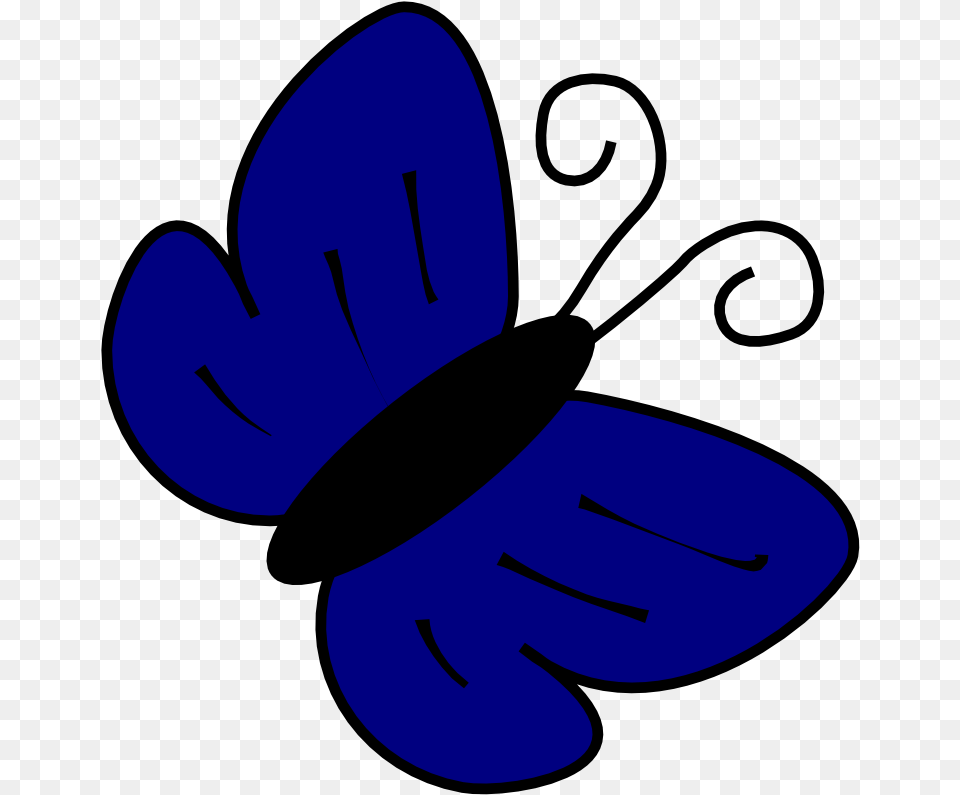 Dark Blue Flower Clip Art Images Amp Pictures Clipart Blue Butterfly Cartoon, Clothing, Glove, Person, Face Free Png Download