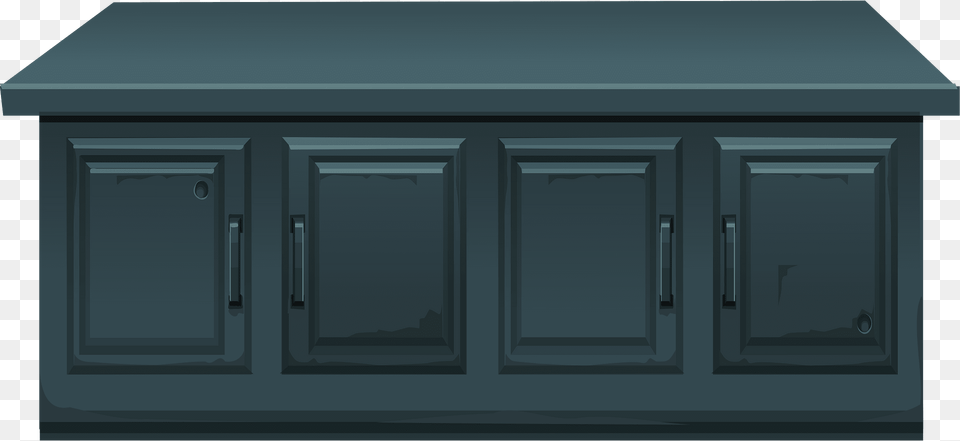 Dark Blue Spaceship Counter Clipart, Cabinet, Closet, Cupboard, Furniture Free Transparent Png