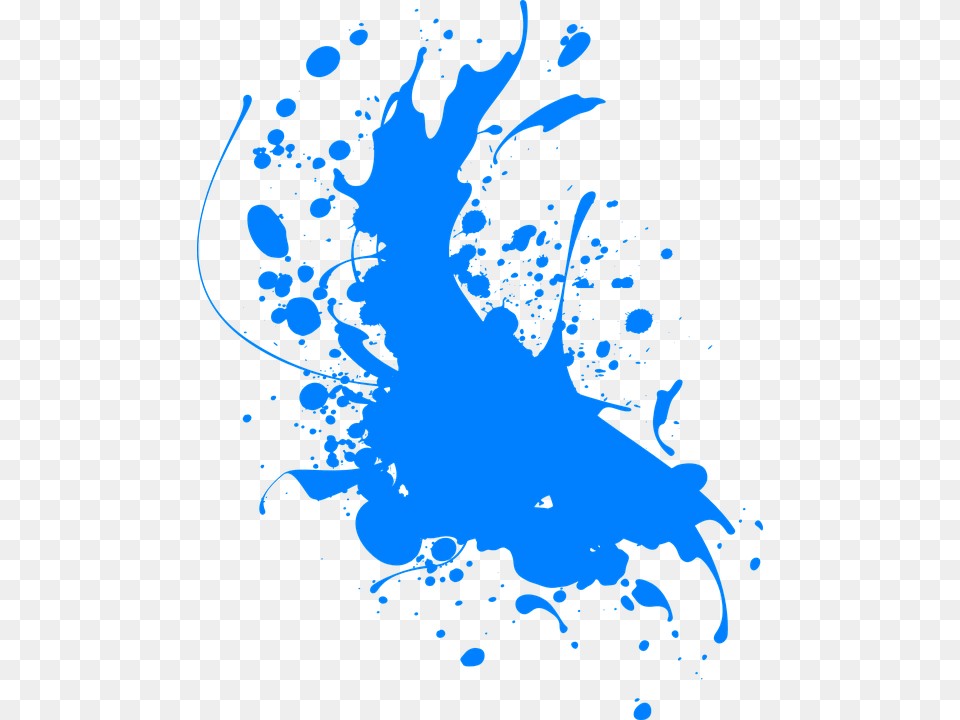 Dark Blue Splash Ink Clip Art At Clker Paint Splatter Clipart, Person, Graphics Free Png Download
