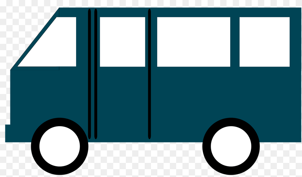 Dark Blue Van Clipart, Bus, Minibus, Transportation, Vehicle Png Image
