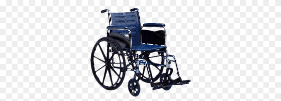 Dark Blue Wheelchair, Chair, Furniture, Grass, Lawn Free Png