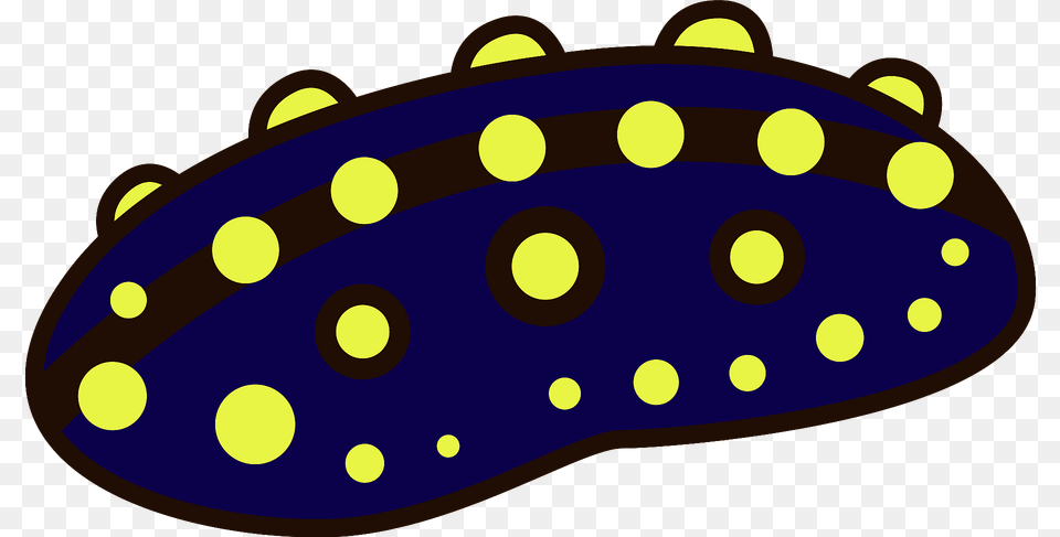 Dark Blue Yellow Spotted Sea Cucumber Clipart, Pattern, Dynamite, Weapon Free Png