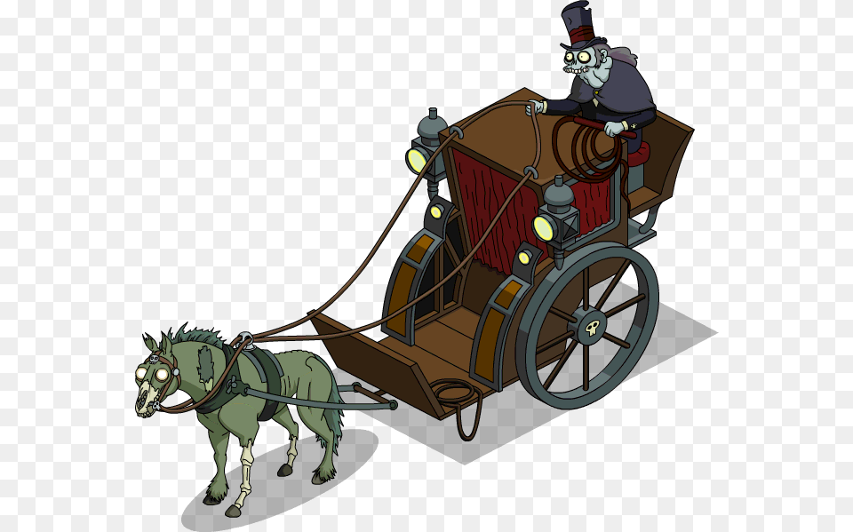 Dark Carriage Menu Simpsons Tapped Out Dark Carriage, Transportation, Vehicle, Wagon, Mammal Png Image