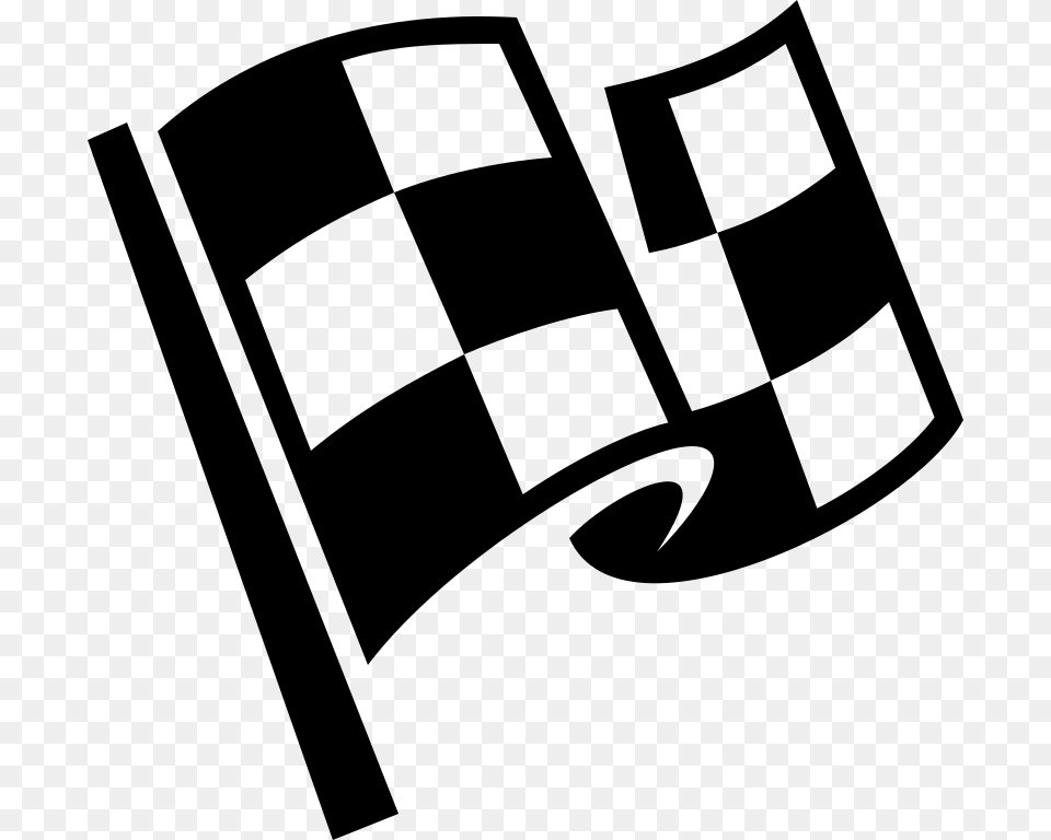 Dark Checkered Flag Picture, Gray Png Image