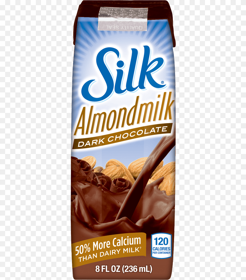 Dark Chocolate Almondmilk Singles Silk Almond Milk Chocolate, Food, Grain, Produce, Seed Png