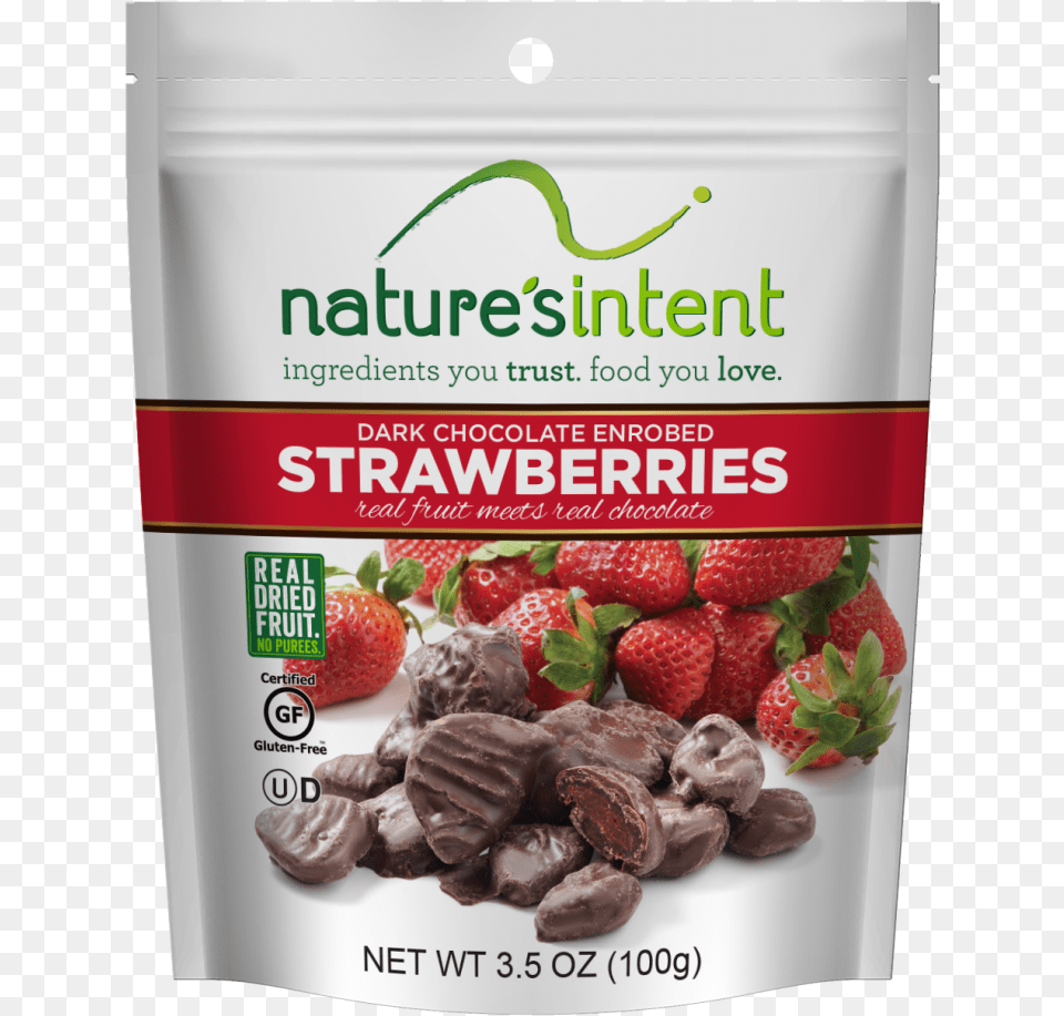 Dark Chocolate Enrobed Strawberries Strawberry, Berry, Food, Fruit, Plant Free Png