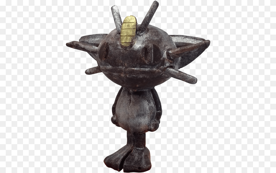 Dark Chocolate Meowth Dark Chocolate, Figurine, Mortar Shell, Weapon Png Image