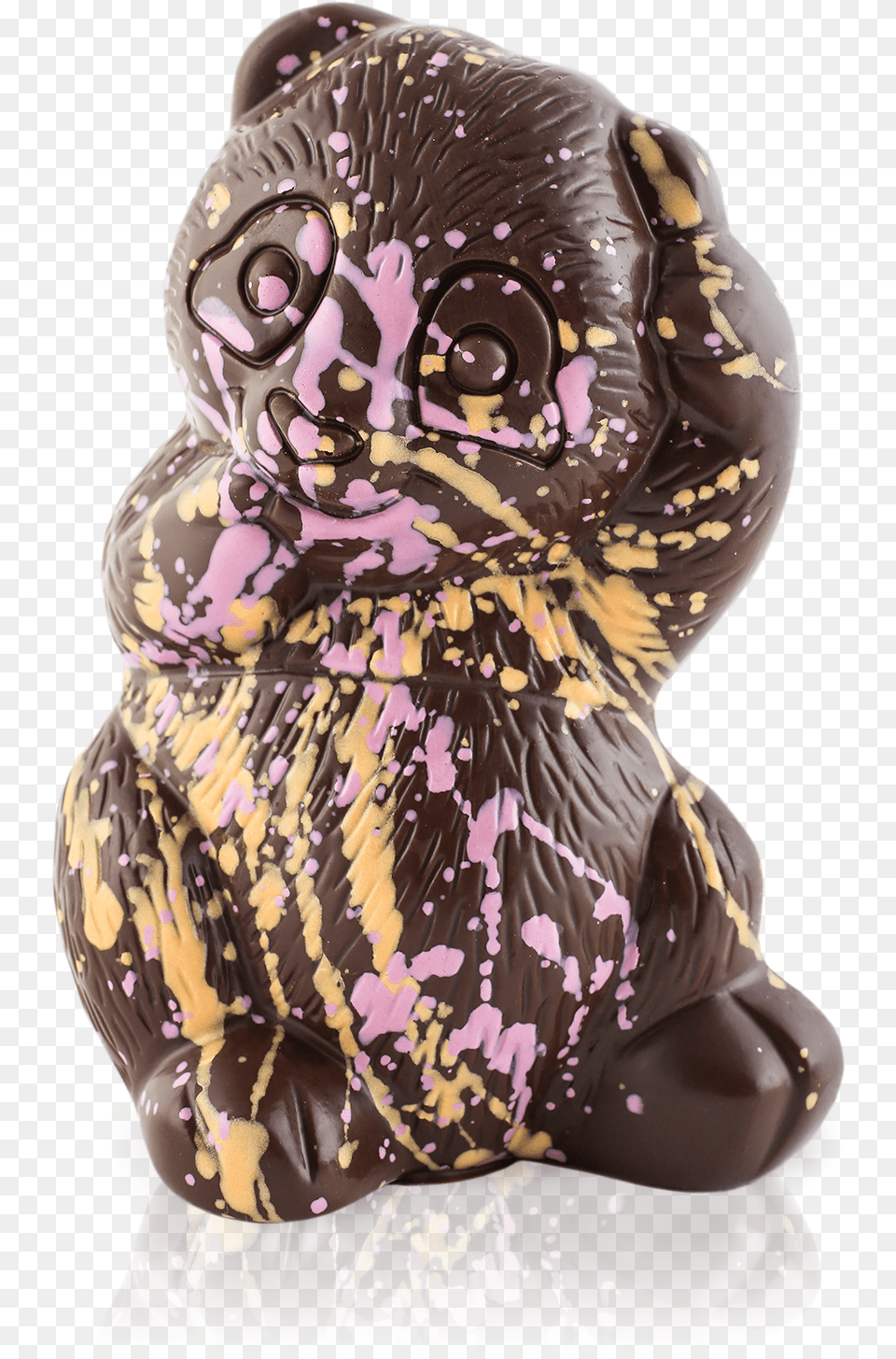 Dark Chocolate Panda Figurine, Dessert, Food, Adult, Person Png