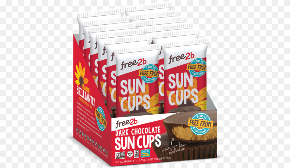 Dark Chocolate Sun Cups Chocolate, Food, Snack, Sweets, Advertisement Free Png