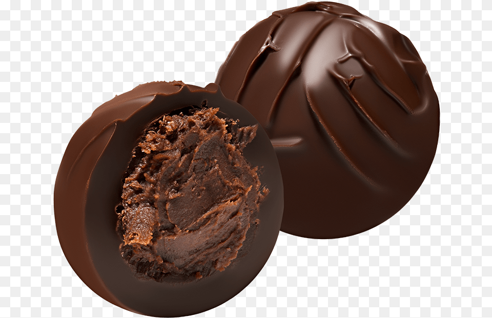 Dark Chocolate Truffles Dark Chocolate Truffle, Cocoa, Dessert, Food, Cream Free Transparent Png