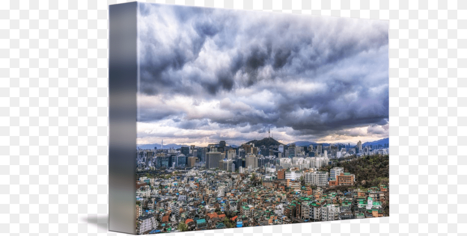 Dark Clouds Over Seoul By Insung Choi Cityscape, Architecture, Building, City, Urban Free Transparent Png