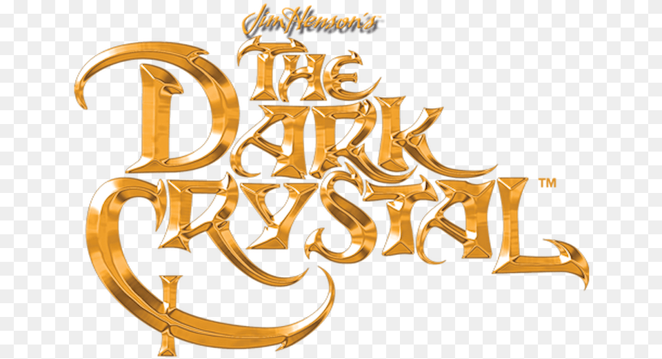 Dark Crystal Title, Calligraphy, Handwriting, Text, Gold Free Png Download
