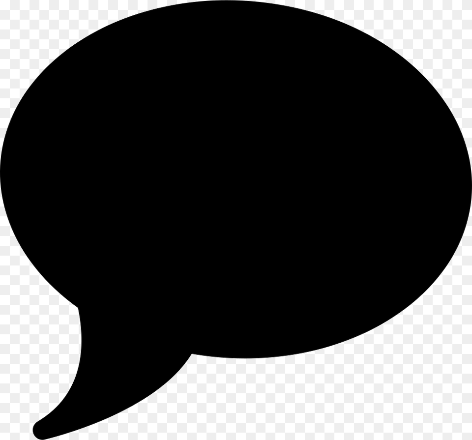 Dark Dialogue Bubble Comment Icon Svg, Silhouette, Animal, Mammal, Sea Life Free Png