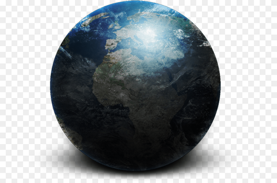 Dark Earth By Wampirus Dark Earth Globe, Astronomy, Planet, Outer Space, Sphere Free Png Download