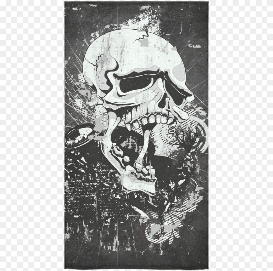 Dark Gothic Skull Bath Towel 30 X56 Skull Samsung Galaxy S8 Plus Cases, Art, Painting, Person, Water Free Transparent Png