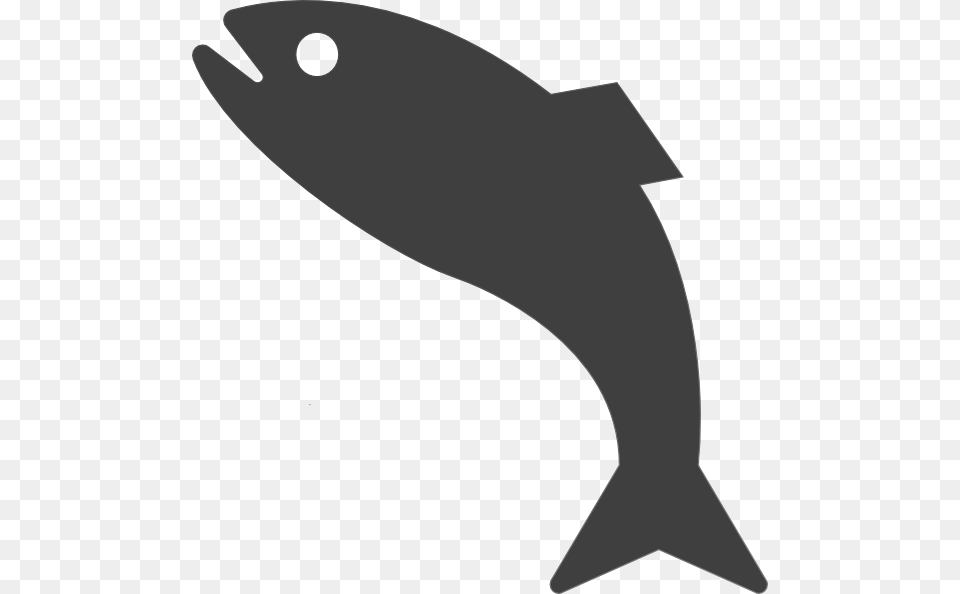 Dark Gray Jumping Fish Clip Arts For Web, Silhouette, Animal, Sea Life, Shark Free Png Download