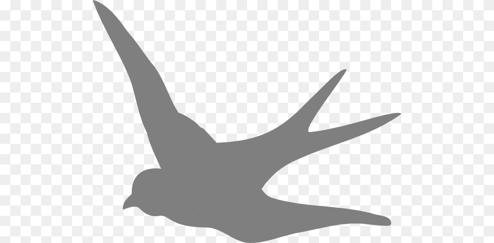 Dark Gray Swallow Clip Art, Silhouette, Animal, Fish, Sea Life Free Png