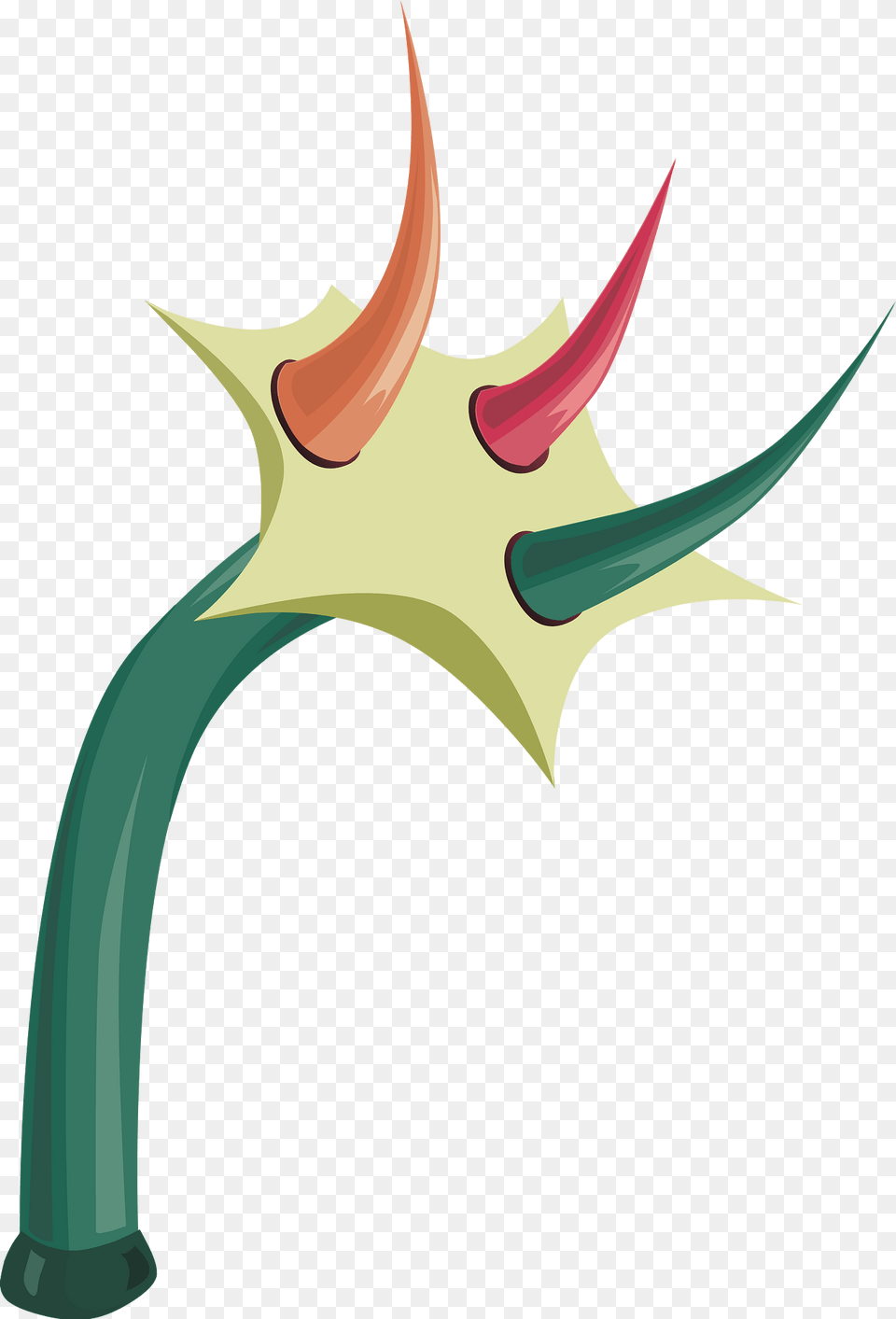 Dark Green Bent Fantasy Pipe Clipart, Leaf, Plant, Flower, Animal Png Image