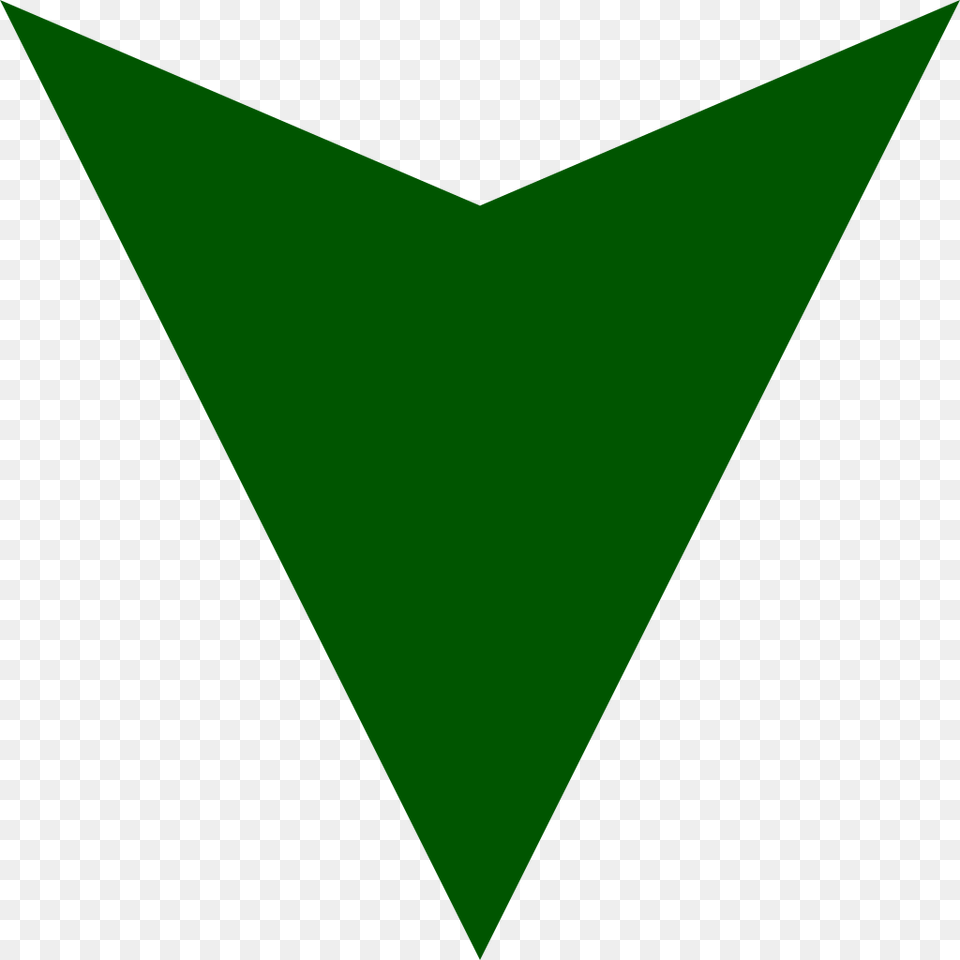 Dark Green Down Arrow, Triangle, Scoreboard Png Image