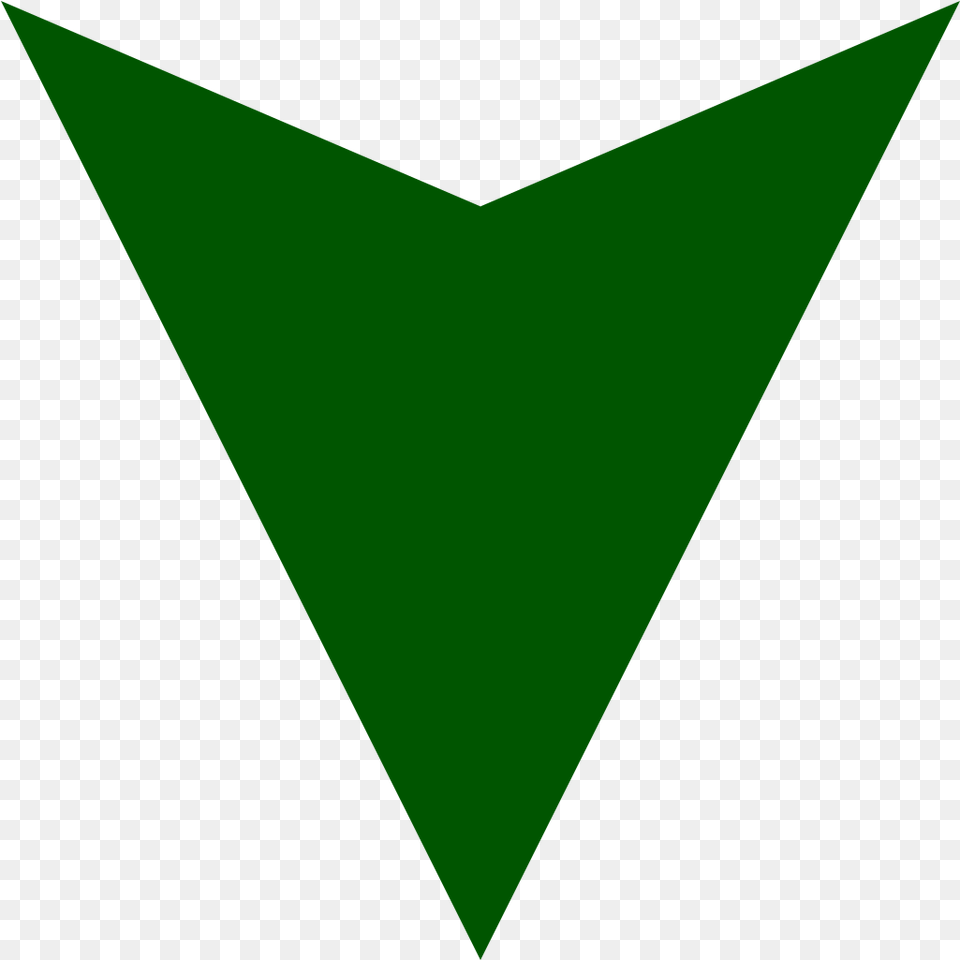 Dark Green Down Arrow Down Arrow Green Icon, Triangle, Scoreboard Png Image