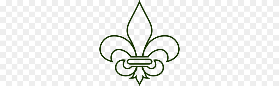 Dark Green Fleur De Lis Clip Art, Emblem, Symbol, Device, Grass Png Image