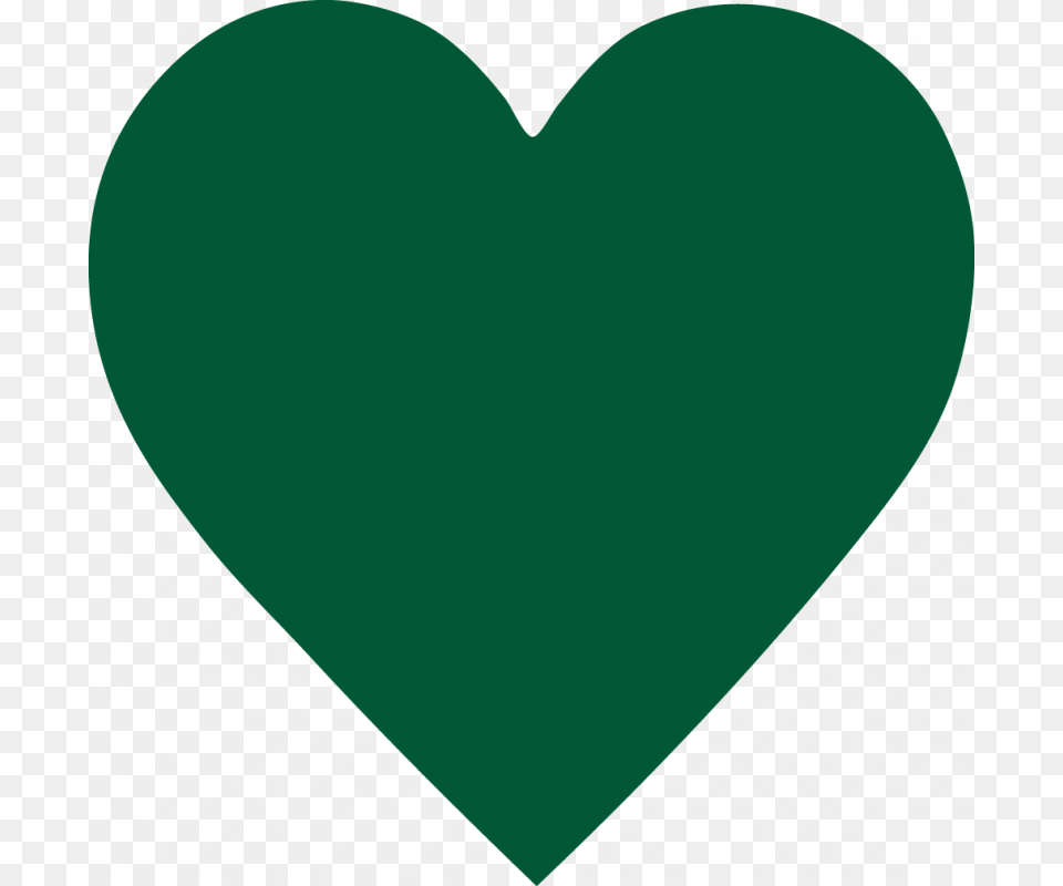 Dark Green Heart Shape, Home Decor Free Png