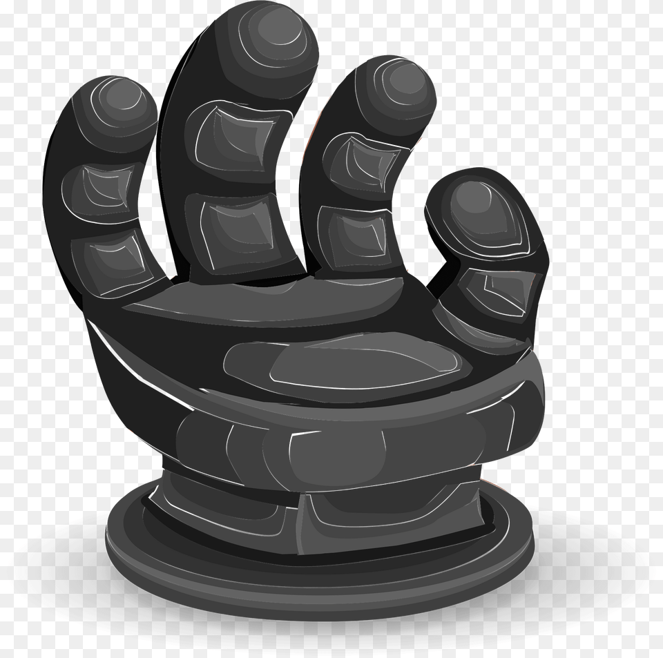 Dark Grey Hand Fantasy Armchair Clipart, Clothing, Glove, Body Part, Person Png