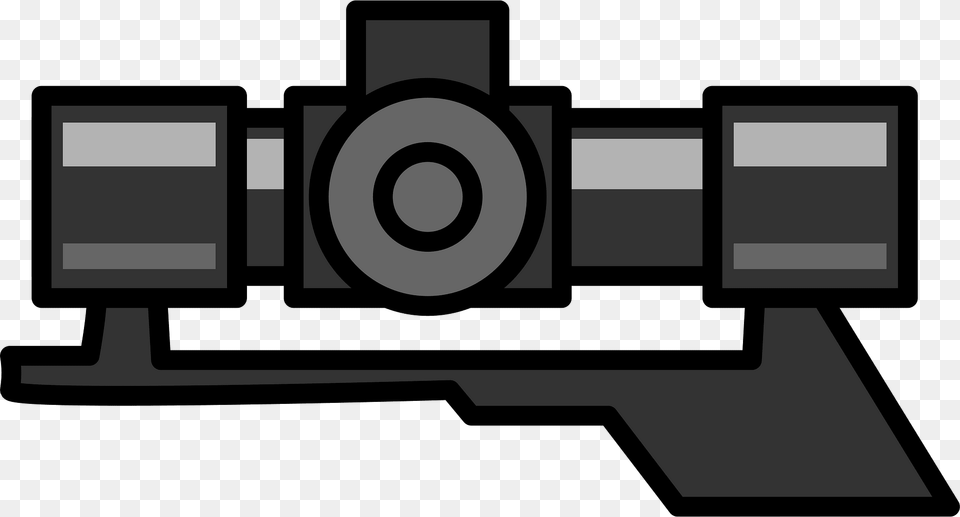 Dark Grey Scope Clipart, Firearm, Gun, Rifle, Weapon Free Png Download