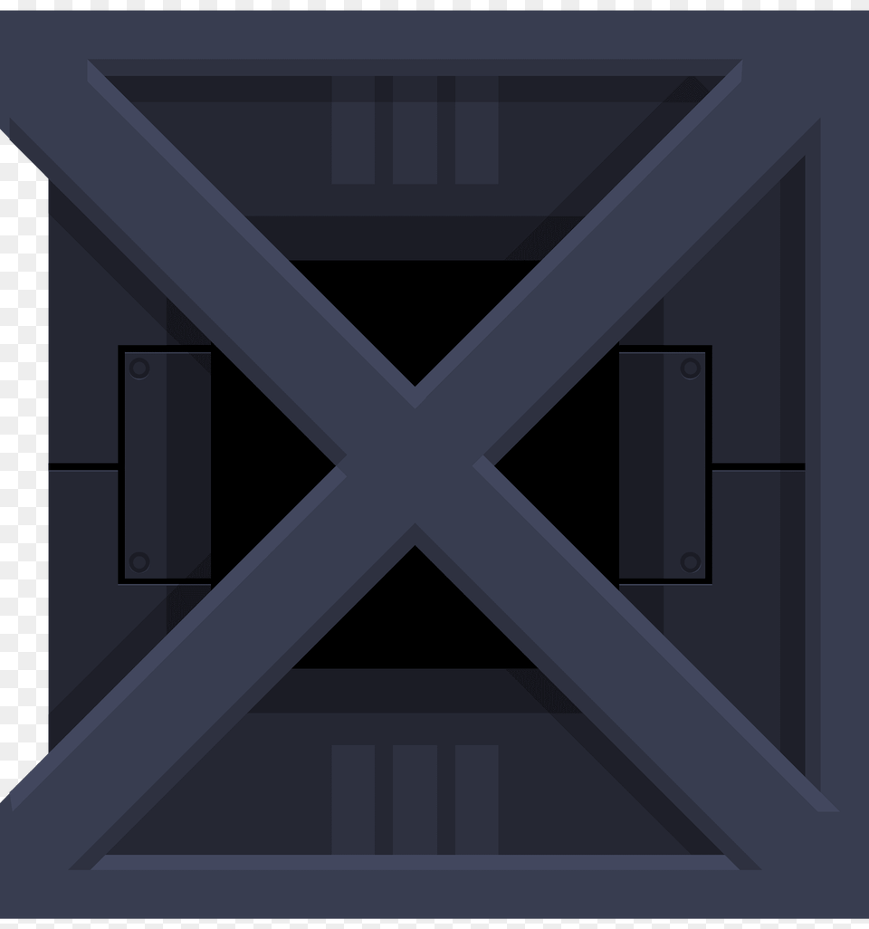 Dark Grey Square Crate Clipart, Gate Png