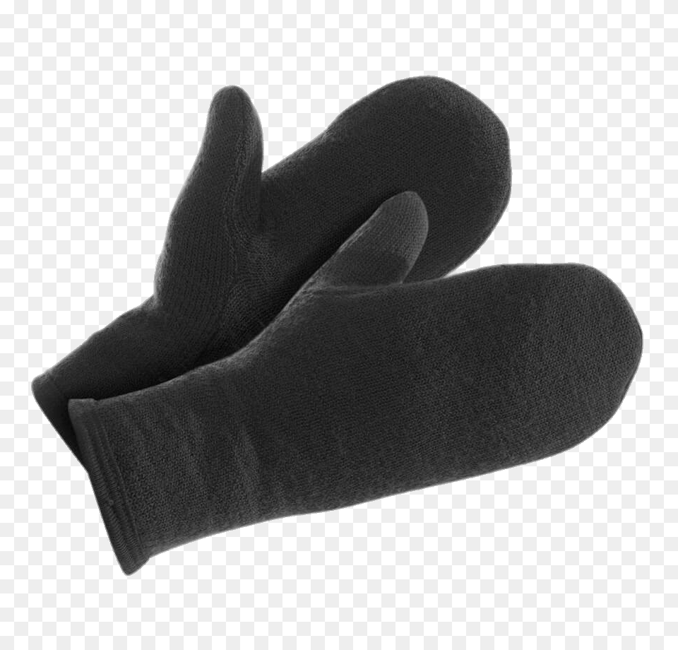 Dark Grey Woolen Mittens, Clothing, Glove, Fleece, Hosiery Free Transparent Png