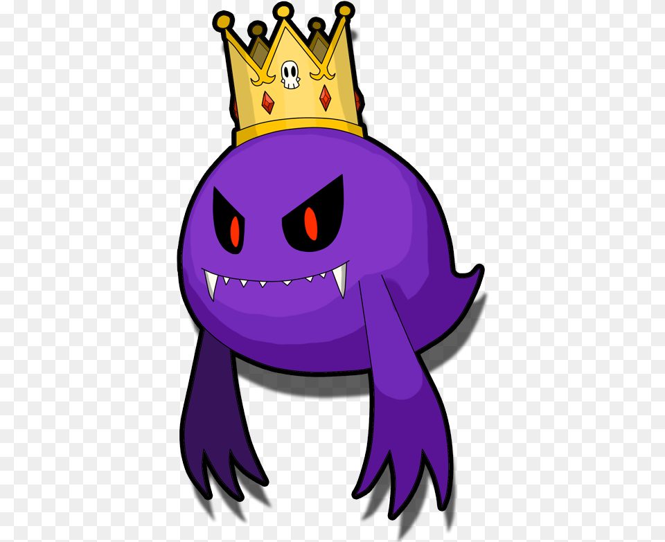 Dark King Boo By Deadly Mario Dark Boo, Purple, Accessories, Jewelry, Animal Free Transparent Png