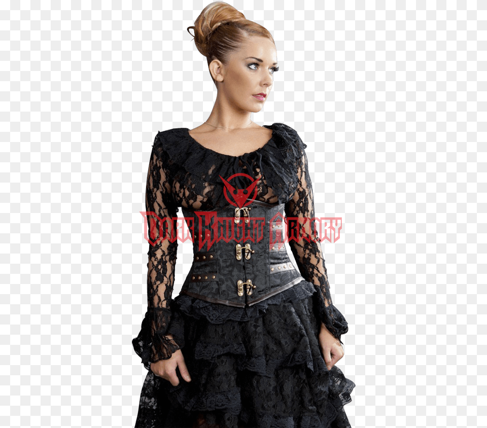 Dark Knight Armoury Steampunk Unterbrust Corsage, Adult, Female, Person, Woman Png