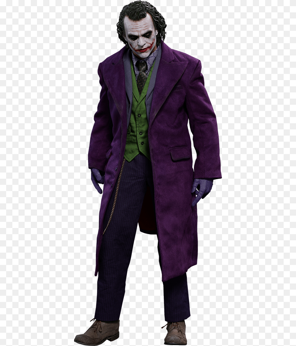 Dark Knight Joker, Clothing, Coat, Overcoat, Face Png