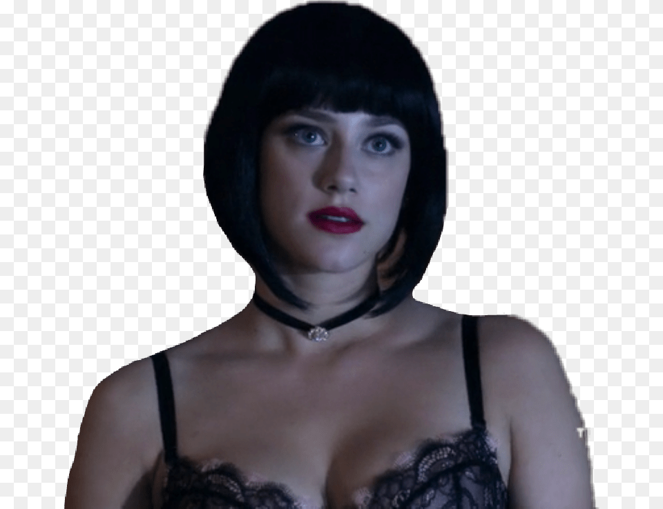Dark Lilireinhart Bettycooper Riverdale Riverdale Betty With Black Wig, Woman, Portrait, Photography, Person Free Transparent Png